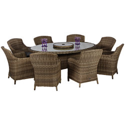 Royalcraft Wentworth Oval Imperial 8-Seater Set, 10 Piece